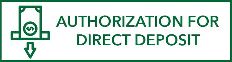 Direct Deposit Authorization