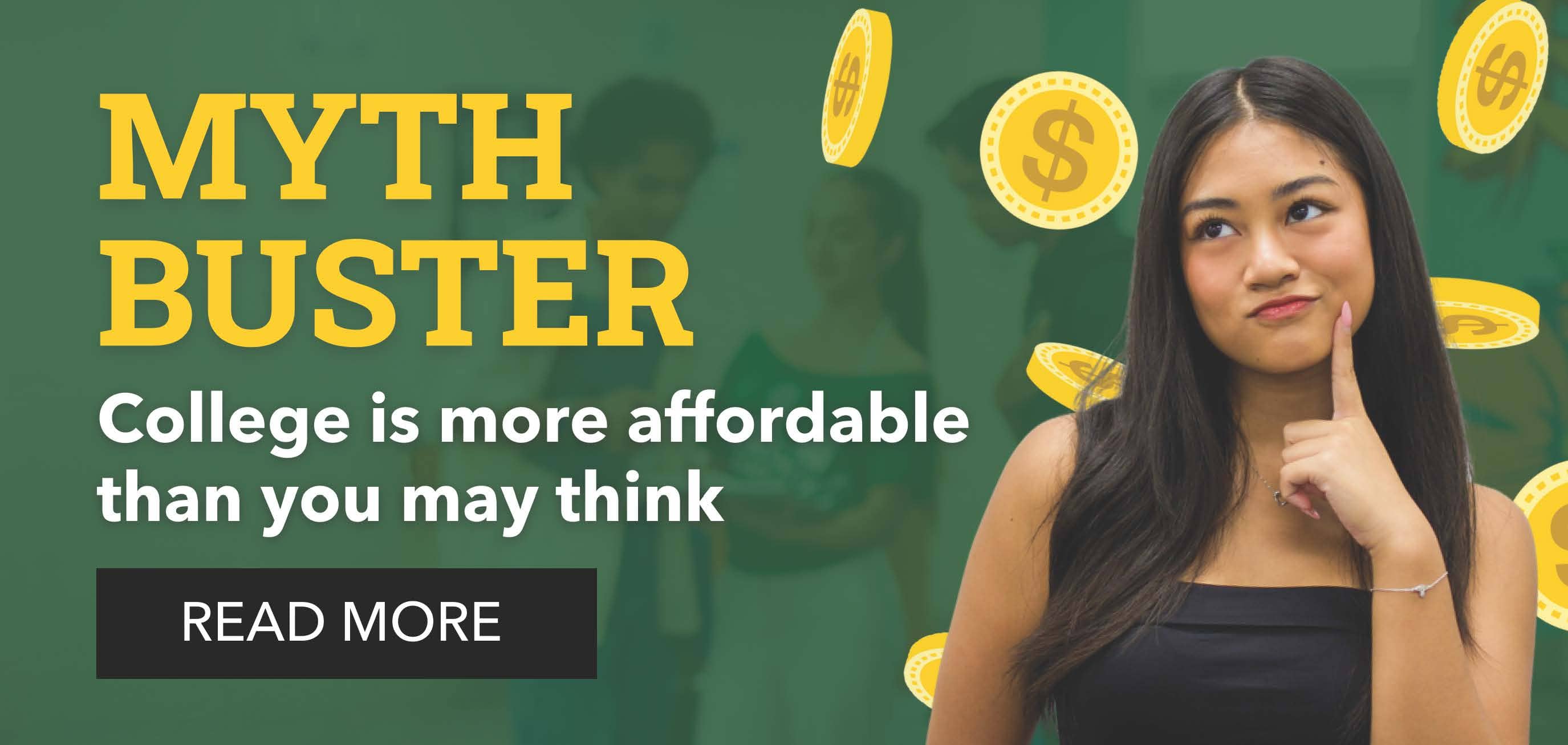 Myth Buster: College is more affordable than you may think