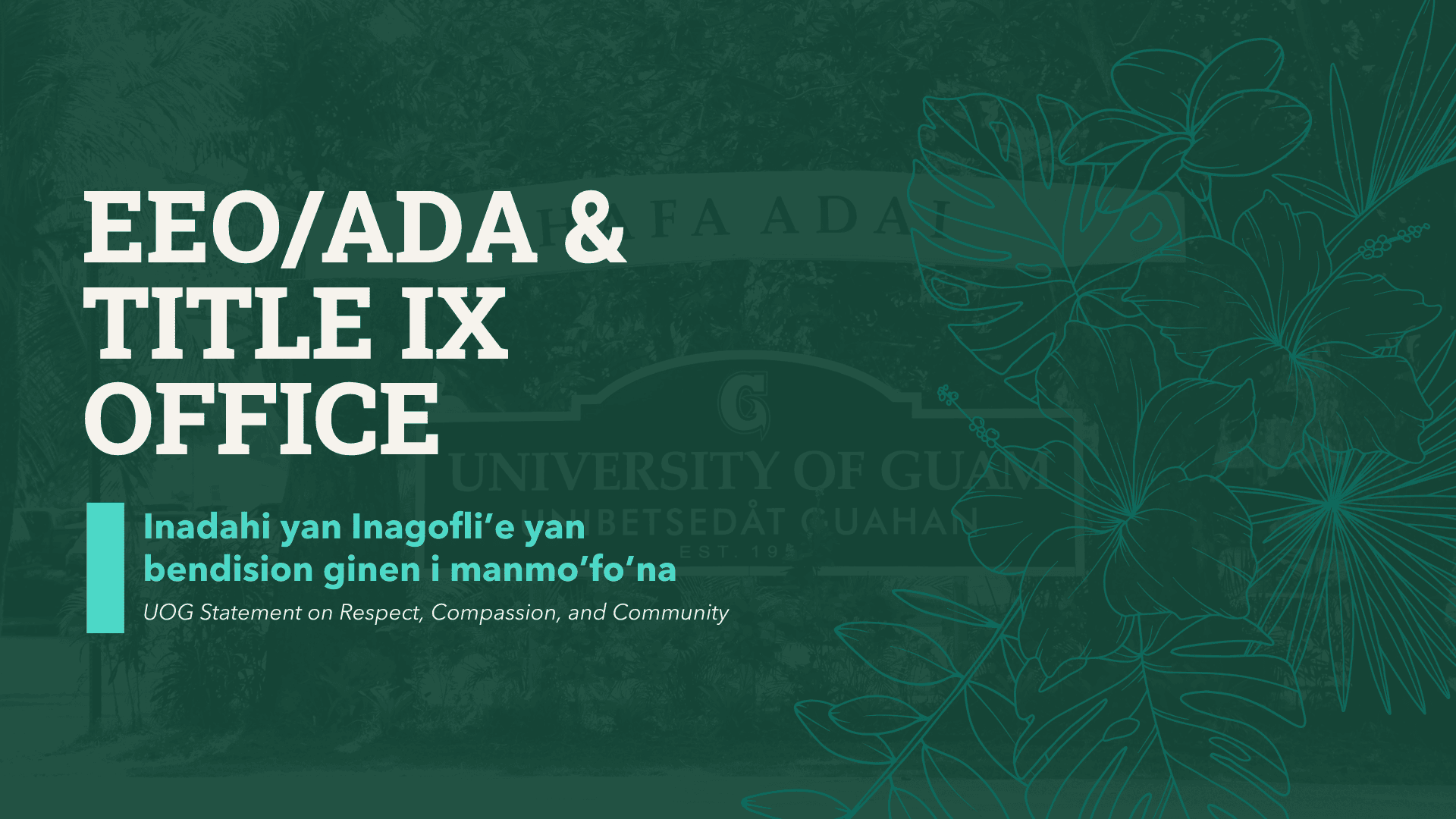 EEO/ADA & Title IX banner