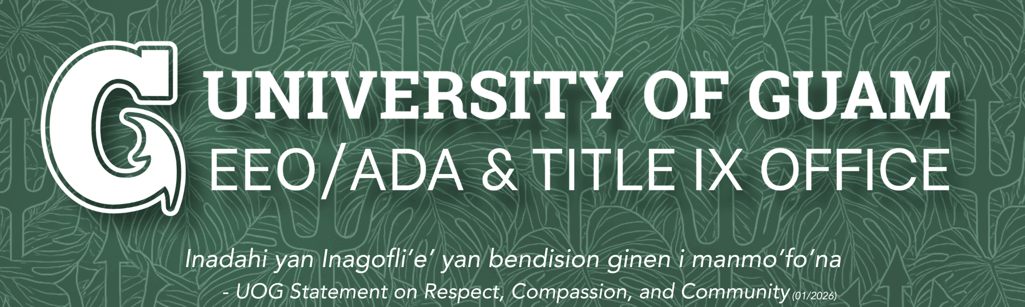 EEO/ADA Title IX banner