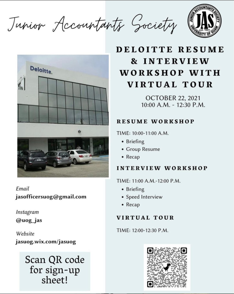 Junior Accounting Society presents Deloitte Resume & Interview Workshop with Virtual Tour