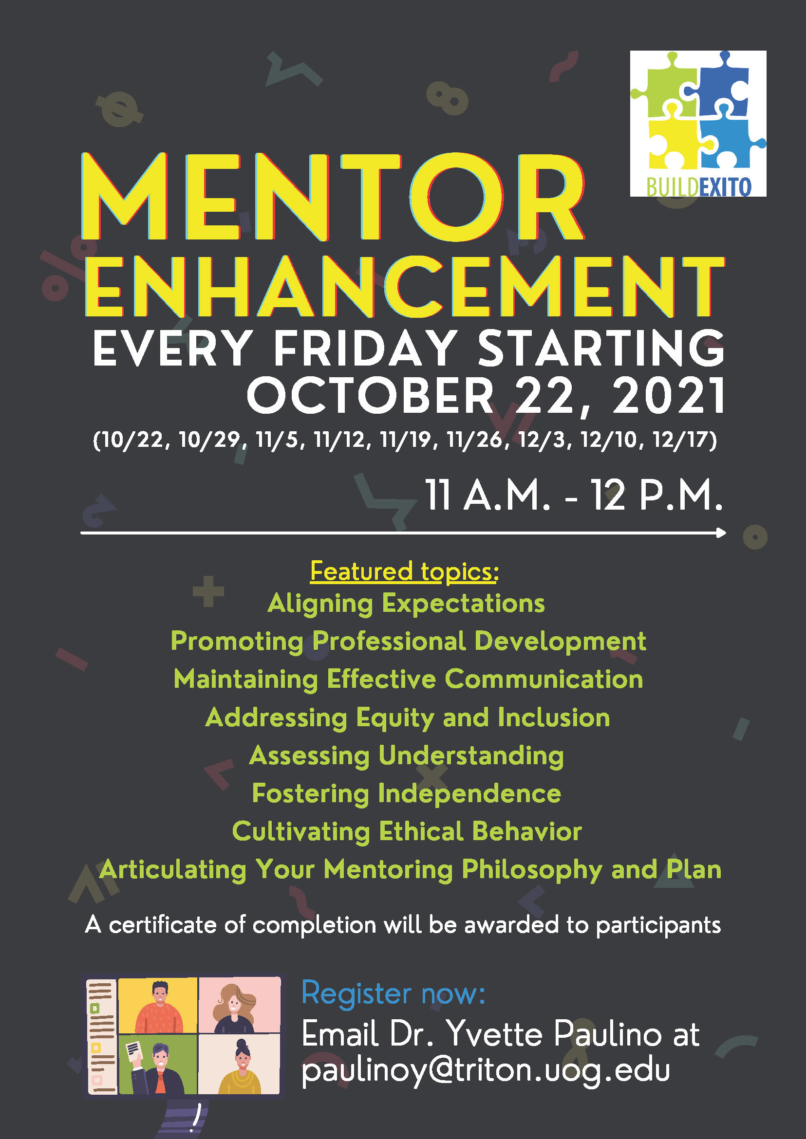 Mentor Enhancement Training Series for Faculty and Researchers