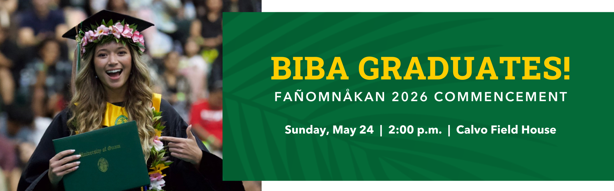 Fanomnakan (Spring) 2026 Commencement Banner