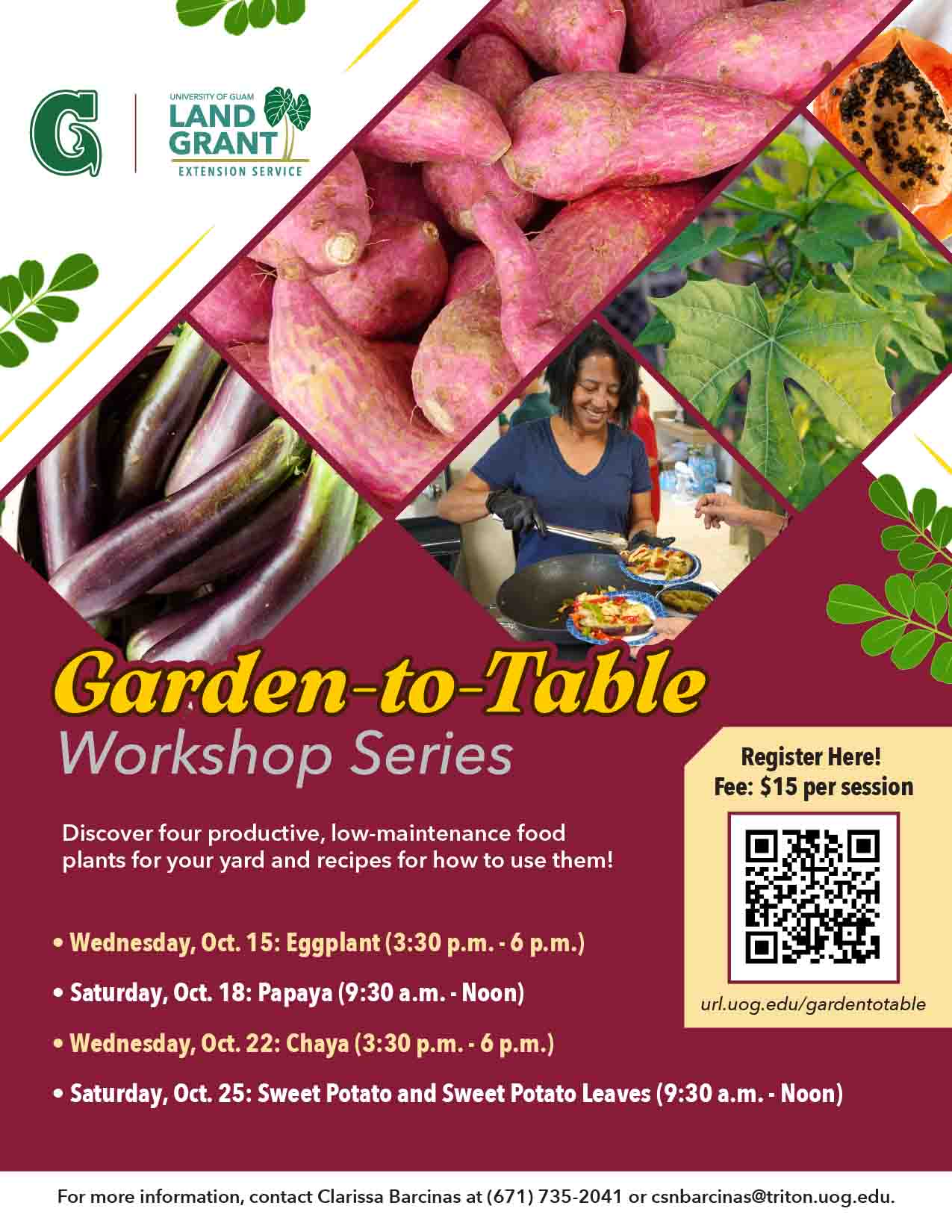 Garden to Table Workshop Garden to Table Workshop flyer