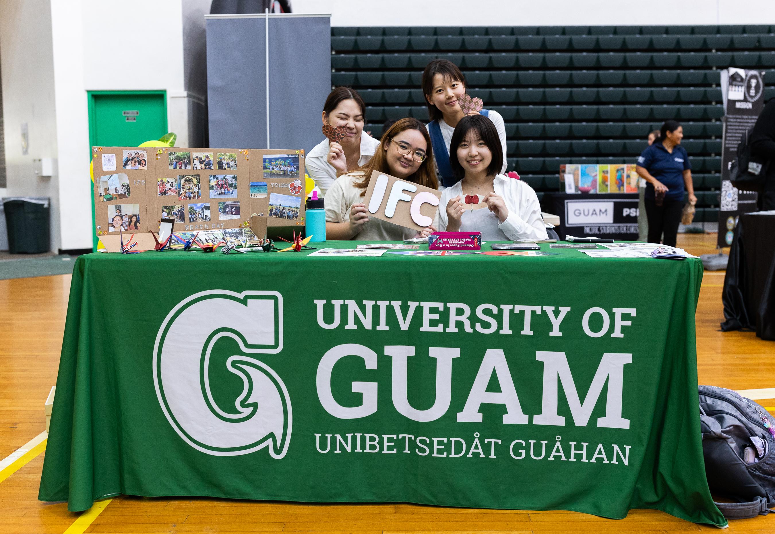 IFC members at volunteer booth