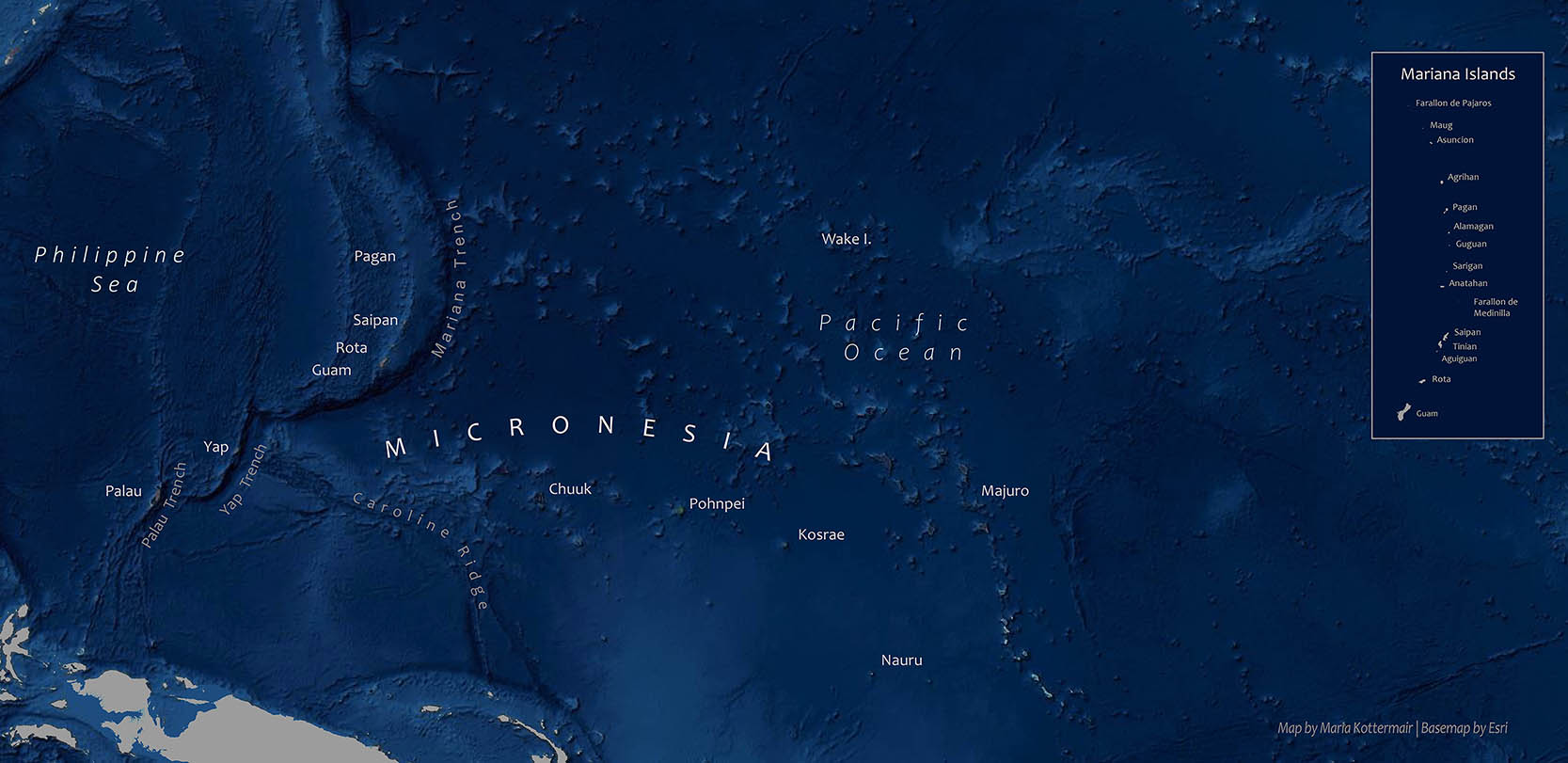 Micronesia Map Micronesia Map