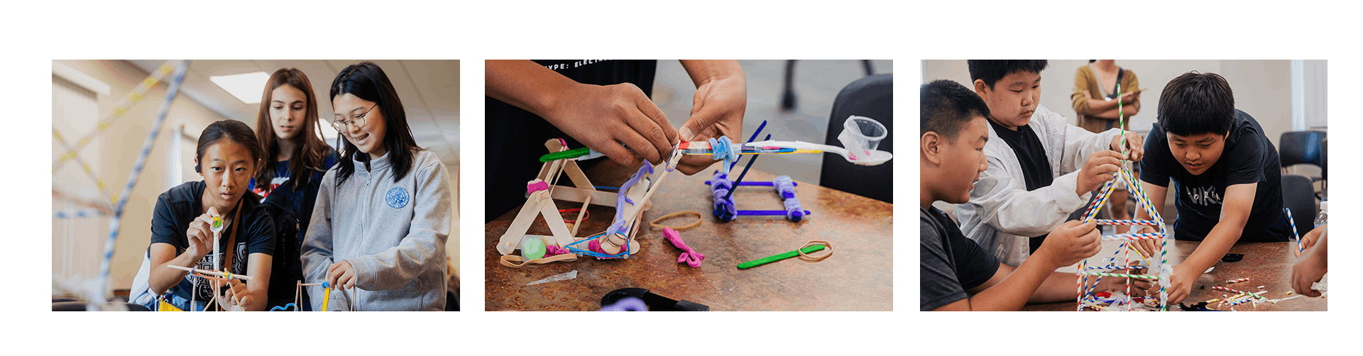 Collage of STEM Saturday Activities