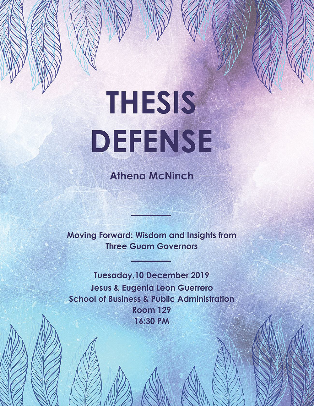 thesis defense invitation