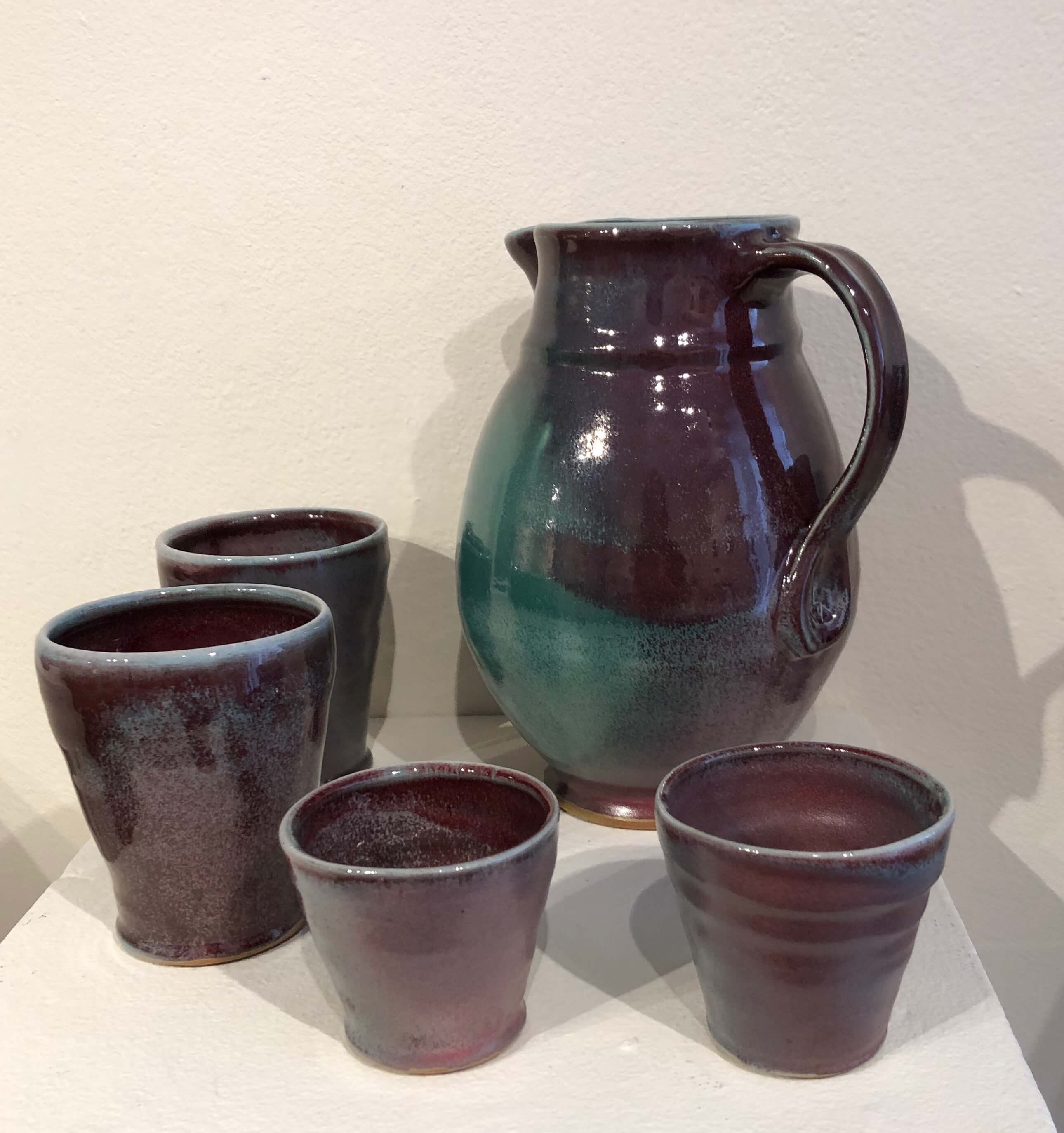 Ceramic cups and jar