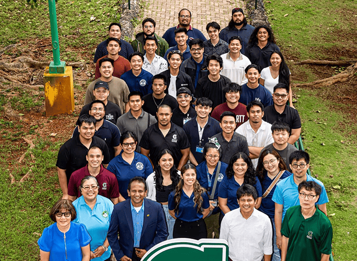 Members and associates of School of Engineering group photo