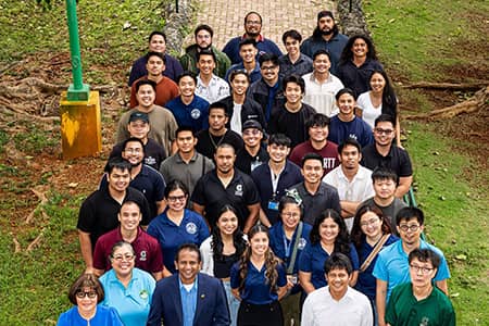 Members and associates of School of Engineering group photo