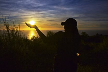 Sunset seen from Mount Jumullong Manglo 