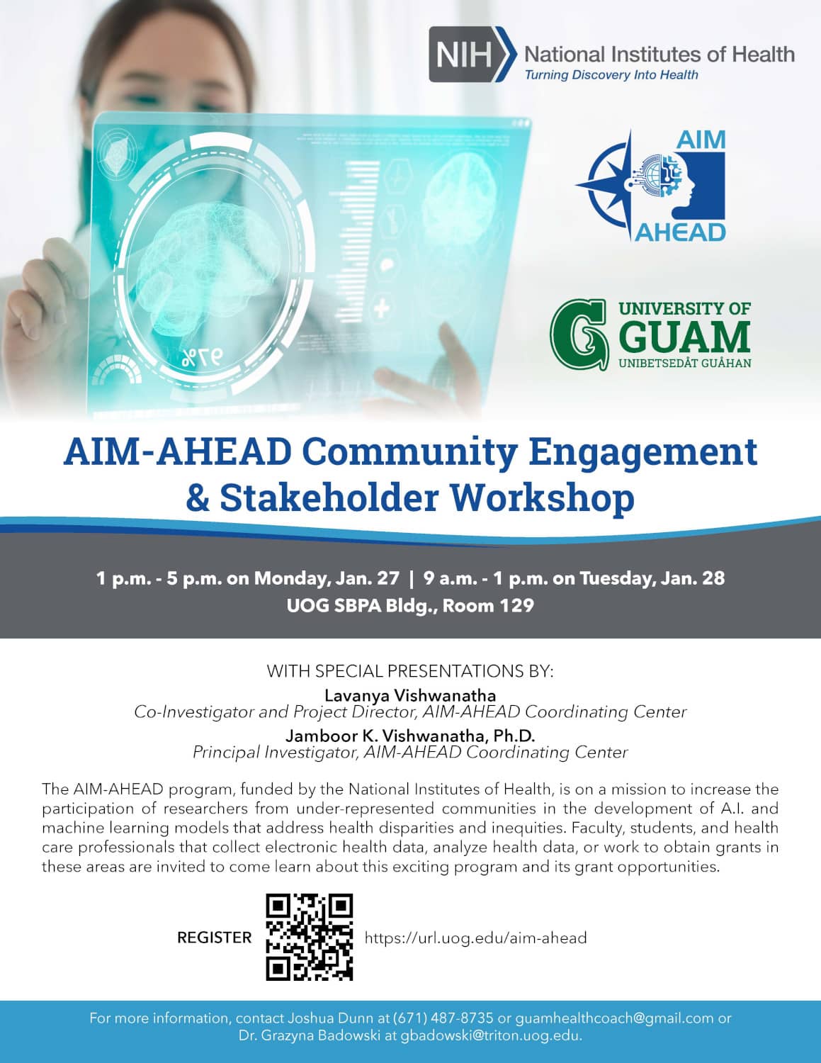 AIM AHEAD flyer