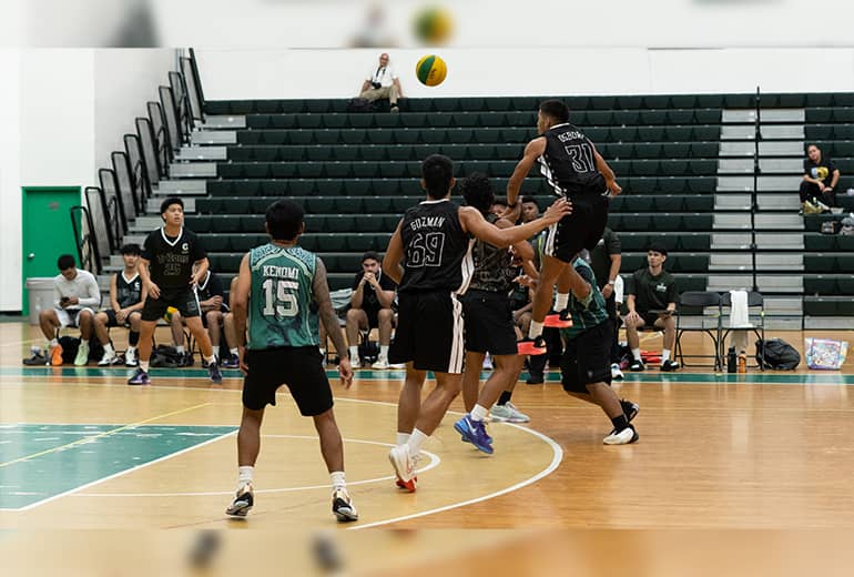 UOG Athletes play basketball in Triton League