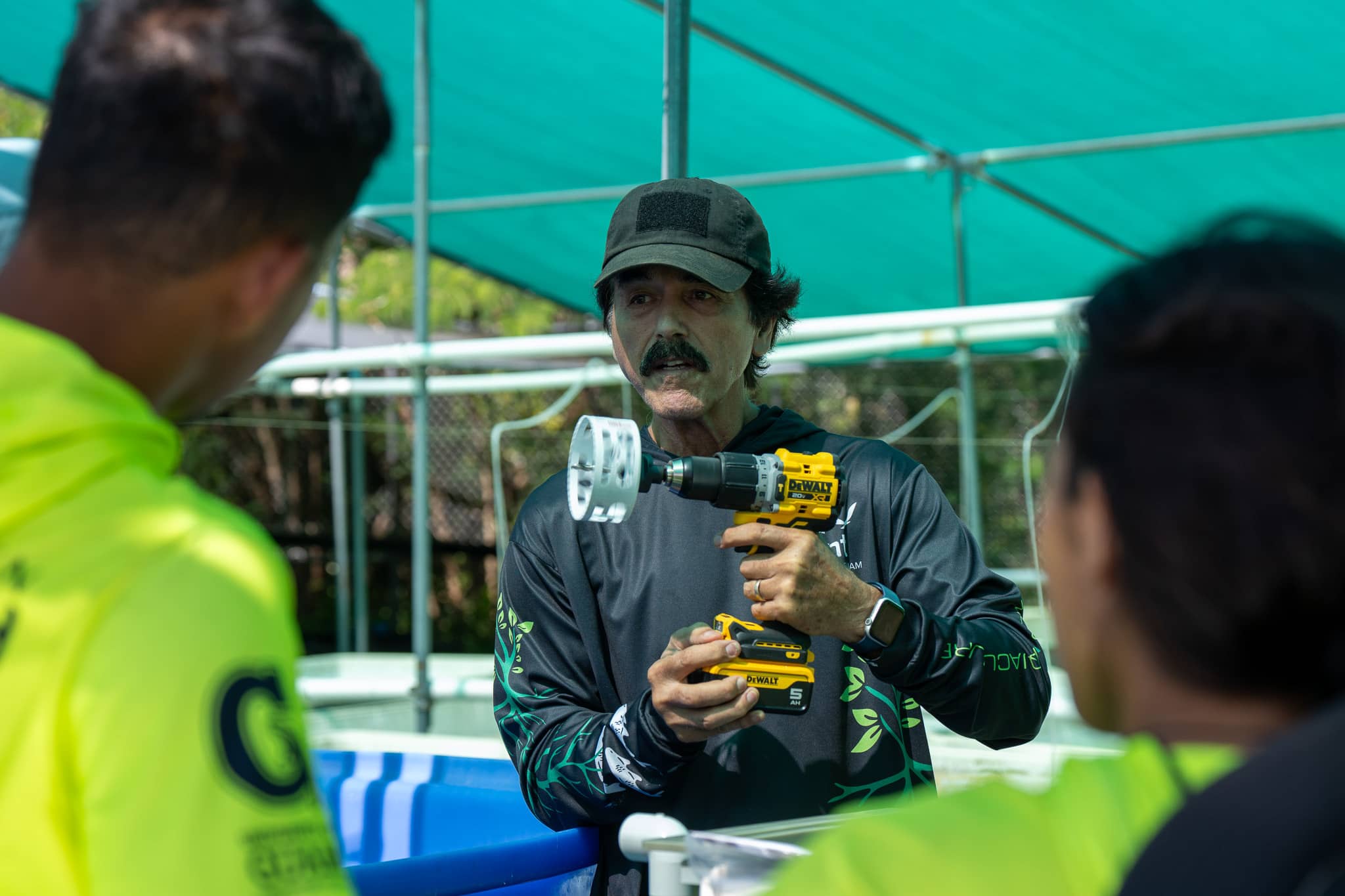 UOG Center for Island Sustainability and Sea Grant Aquaculture Specialist David Crisostomo