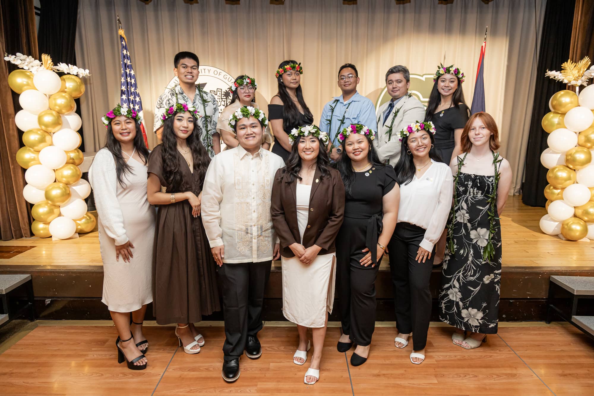 The officers and senators of the University of Guam’s 64th Student Government Association take a group photo