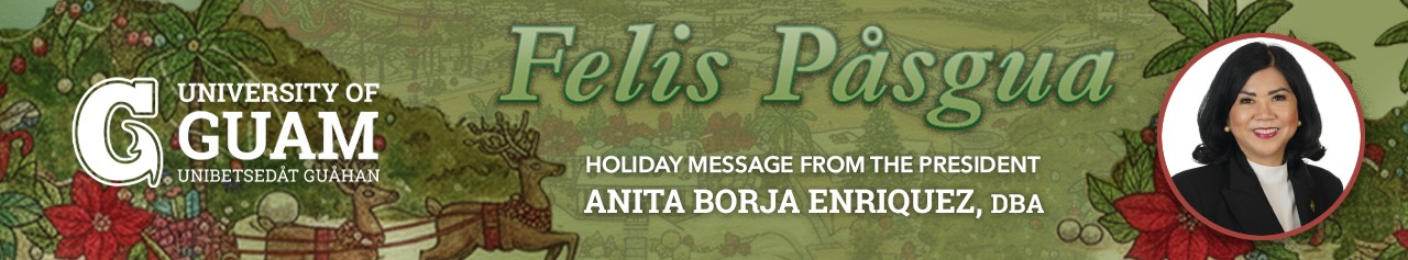 President holiday message banner