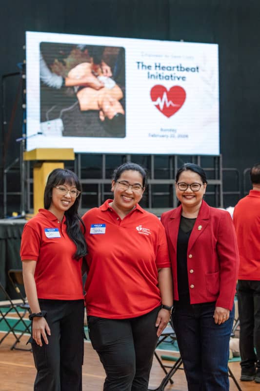 Jennifer Salas and Maria Sandra Cruz with Dean Yvette Paulino