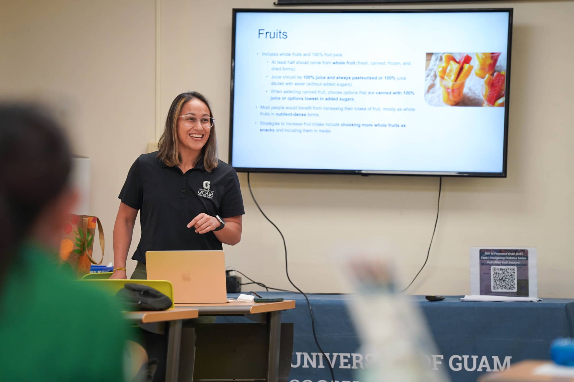Lenora Matanane, a registered dietitian nutritionist with UOG Land Grant