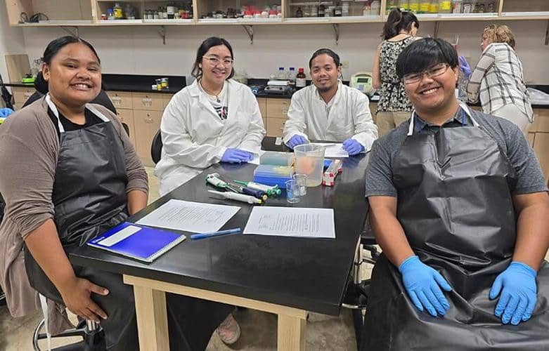2024 cohort SING during the lab training sessions