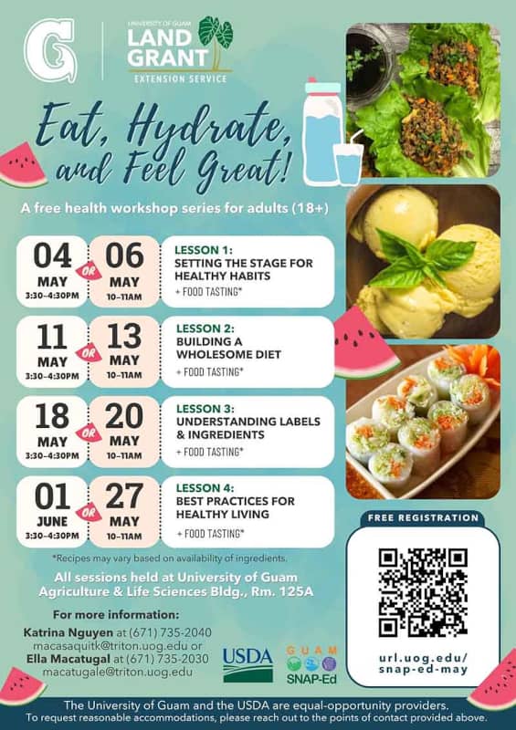 Eat, Hydrate, and Feel Great Flyer