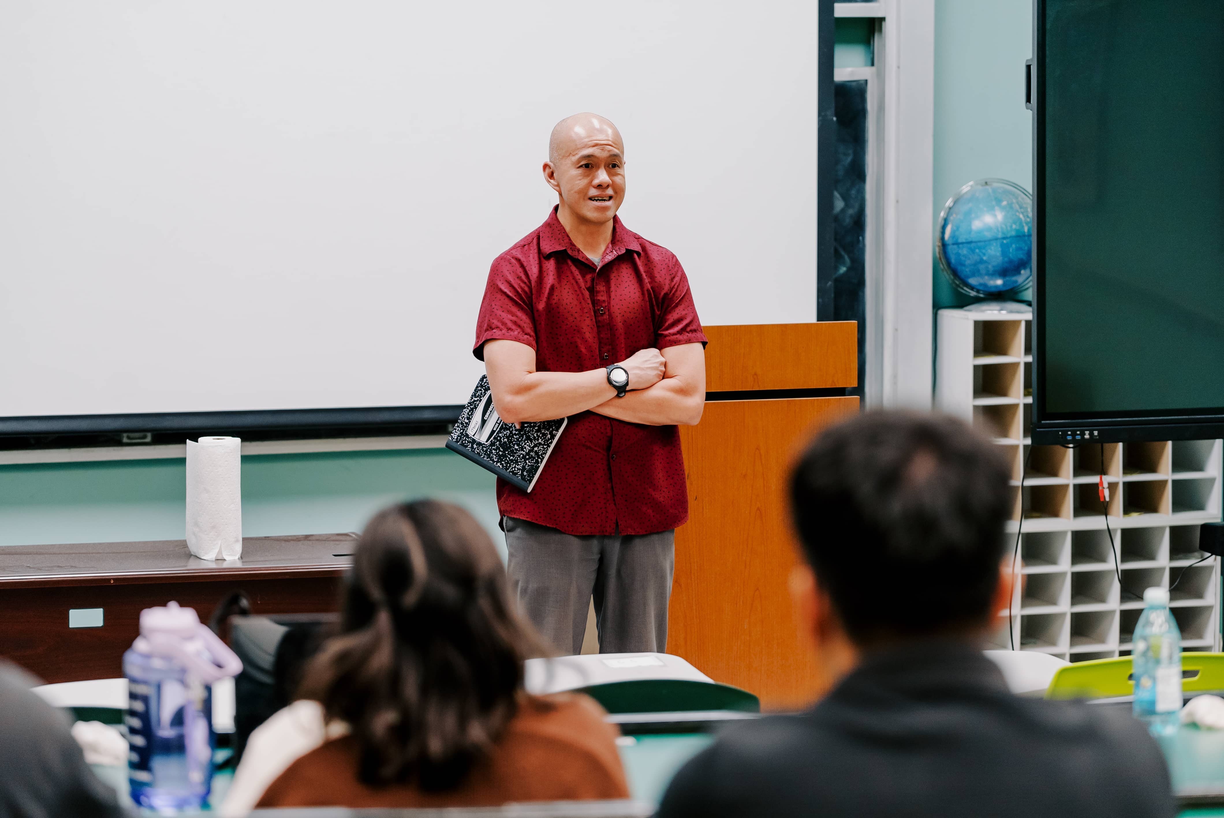 Michael L. Chan, Ed.D speaks at the orientation for the 2026 Summer Math Research Experience (SMRE) program