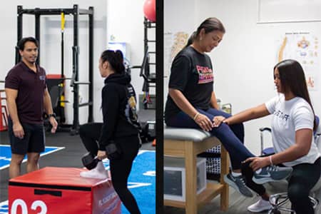 Physical therapists at work