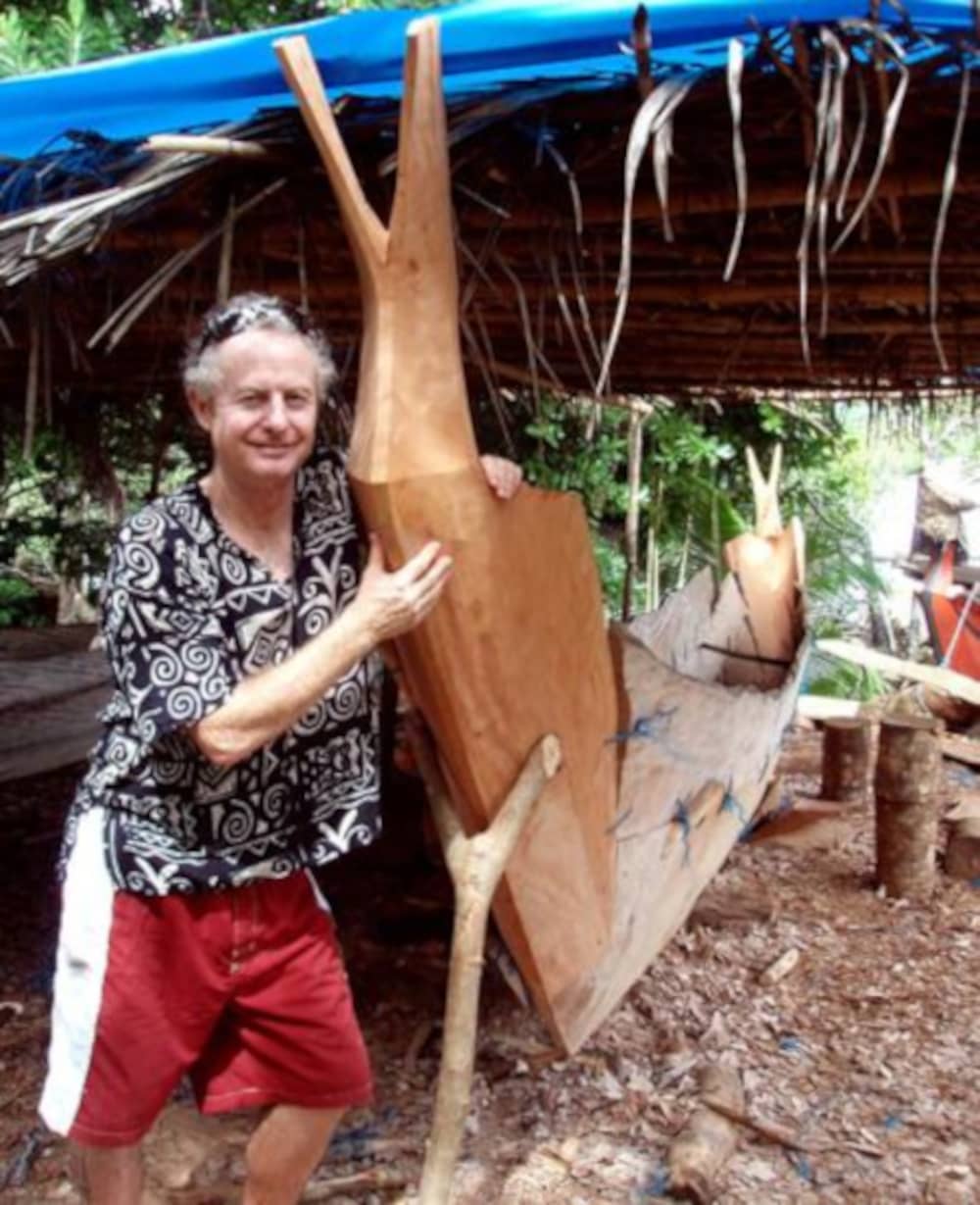 William Bill Jeffery with a Canoe