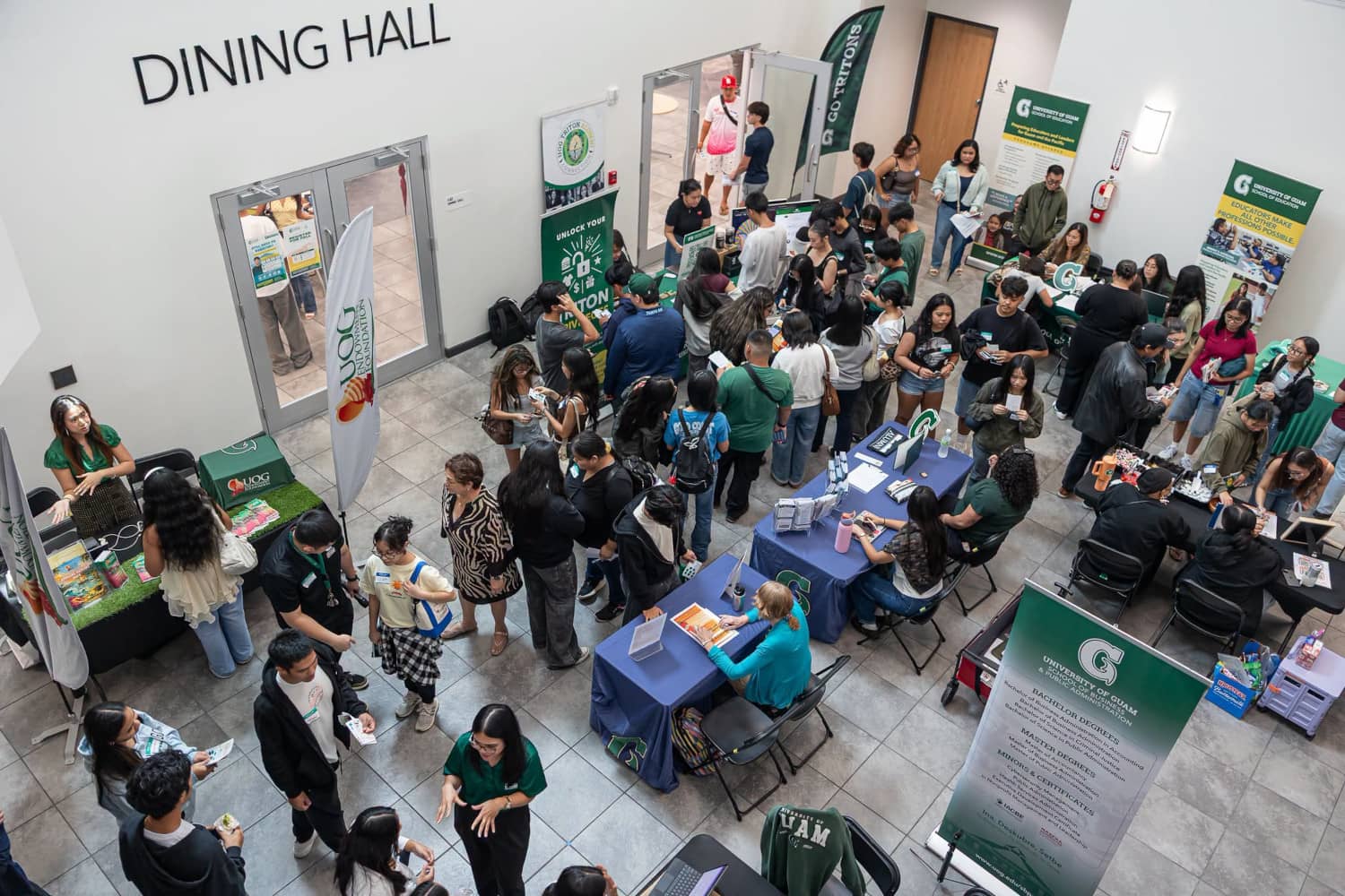 University of Guam students gather at New Triton Orientation